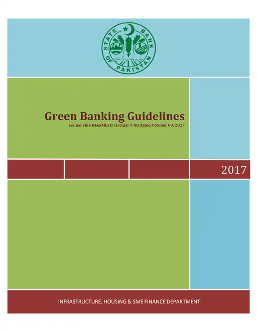Green Banking Guidelines 2017 cover